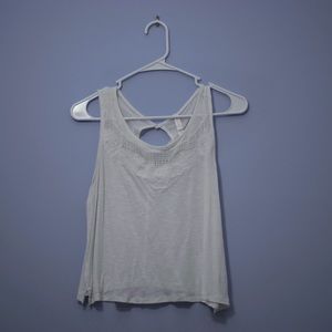 White lace tank